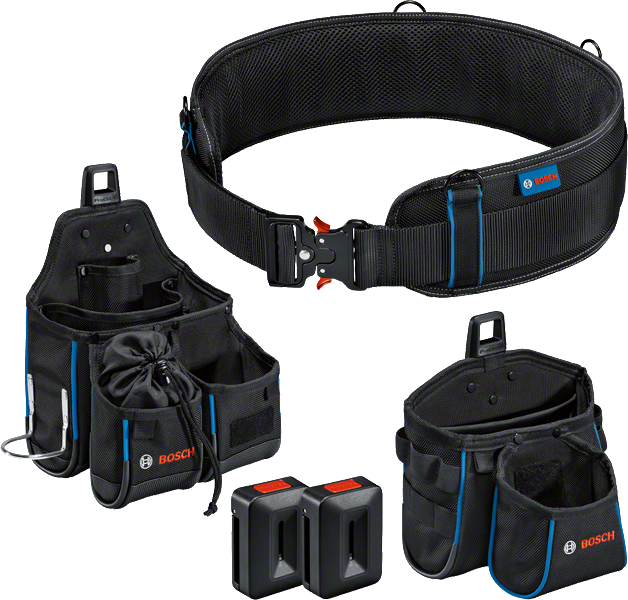 Kit de cinto de ferramentas Bosch com bolsas e suportes ProClick.