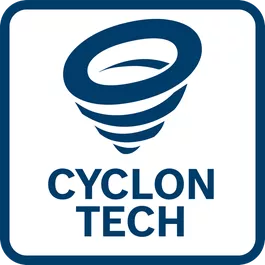  CYCLON TECH – Até 90%* de eliminação do pó para proteção do motor e melhor desempenho da ferramenta.