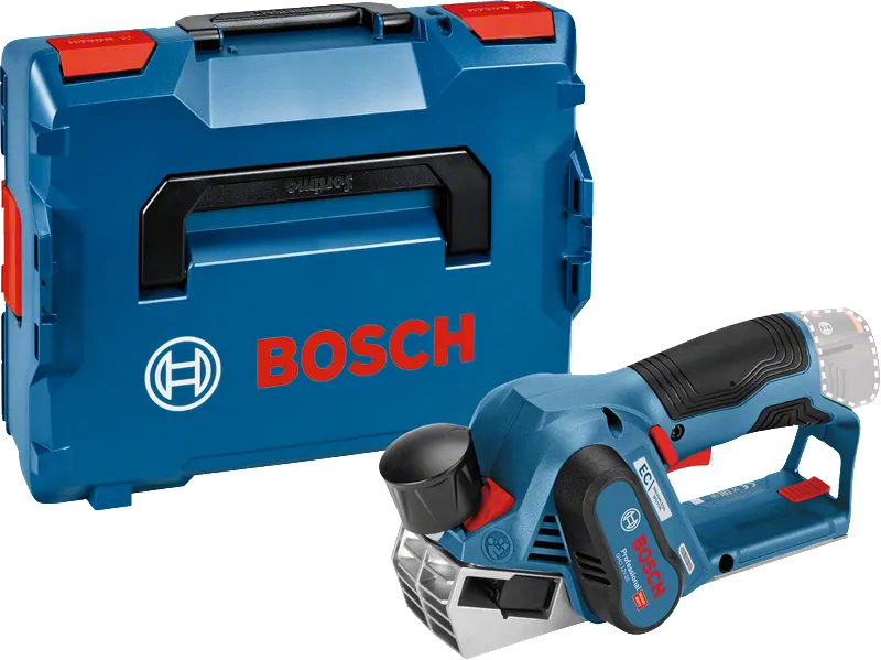 Plaina sem fios Bosch GHO 12V-20 com mala de transporte.