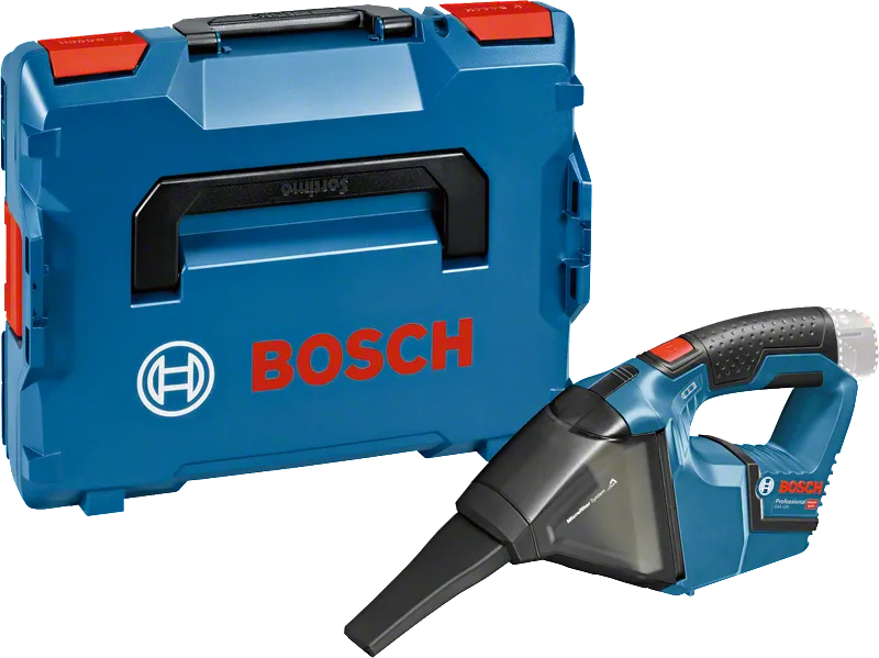 Aspirador sem fios Bosch GAS 12 V com mala de transporte.