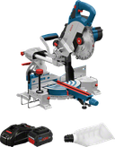 Serra de esquadria sem fios Bosch GCM 18V-216 com bateria.