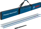 Conjunto de carris-guia Bosch FSN 1400 com bolsa de transporte.