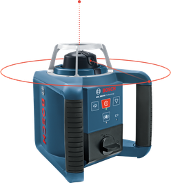Ferramenta de nivelamento a laser Bosch GRL 300 HV com alcance de 300 m.