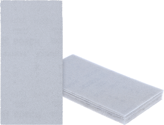 Folhas de lixa de malha Bosch Pro para um acabamento fino de superfícies.