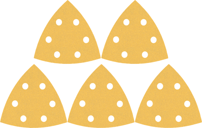Conjunto de lixas Bosch para multiferramentas, design de 10 furos.