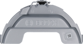 Proteção para esmeriladora angular Bosch para um corte seguro.