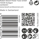 Etiqueta com código de barras para lixa Bosch EXPERT C470.