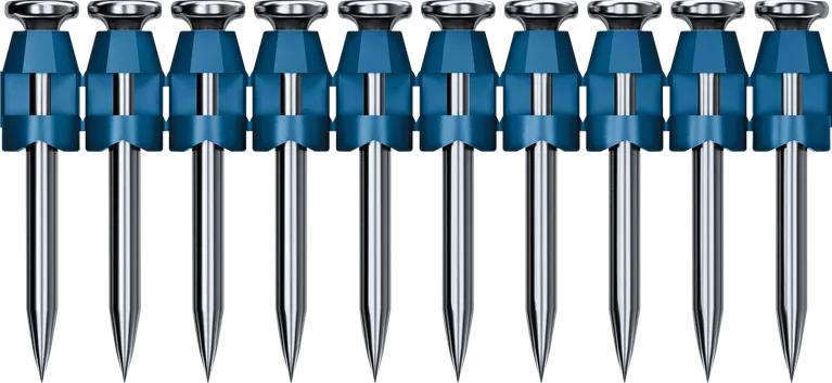 Pregos Bosch NB-32 com 32 mm de comprimento e 2,7 mm de diâmetro.