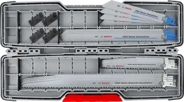 Conjunto de lâminas de demolição Bosch PRO Tough Box com 16 peças em estojo.
