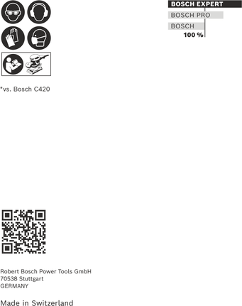 Conjunto de lixas Bosch EXPERT C470 80×133 mm.