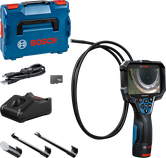 Câmara de inspeção Bosch GIC 12V-5-27 C com acessórios.