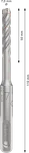 Broca para berbequim de impacto Bosch PRO SDS plus-5X 7 x 50 x 110 mm.