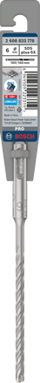 Broca para berbequim de impacto Bosch PRO SDS plus-5X 6 x 100 x 160 mm.