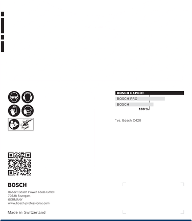 Rede de lixa Bosch EXPERT M480 115 x 107 mm G 180 10 peças.