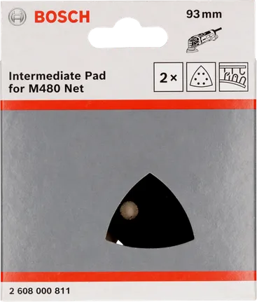 Protetor de disco Bosch 93x93 mm (2 unidades) para lixadoras de rede M480.