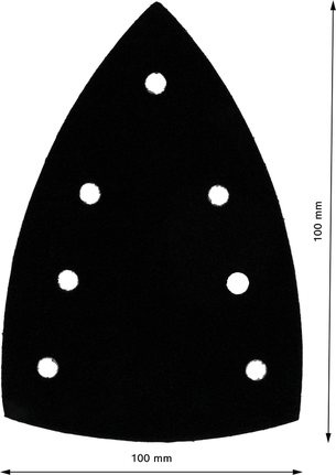 Protetor de almofada Bosch 100x150 mm com orifícios.