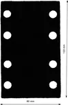 Protetor de almofada Bosch 80x133 mm com furos.