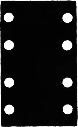 Protetor de almofada Bosch 80x133 mm com furos.