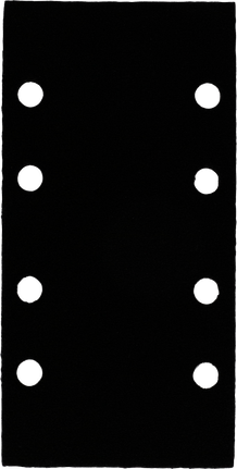Protetor de almofada Bosch 93x186 mm com furos.