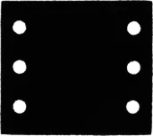 Protetor de almofada Bosch 115x107 mm com furos.
