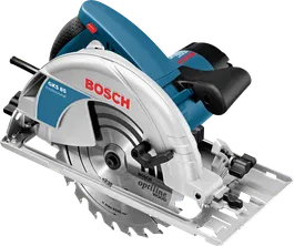 Serra circular manual Bosch GKS 85 para corte de madeira.
