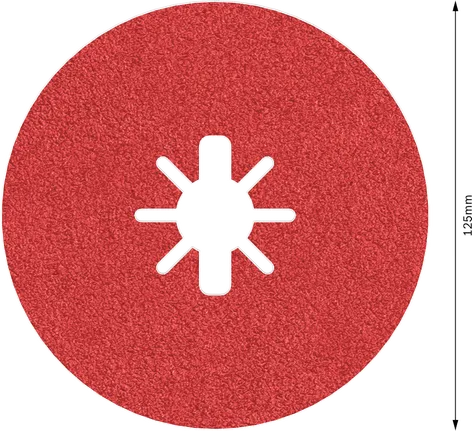 Disco de fibra Bosch PRO R780 X-Lock, 125 mm, grão 60.