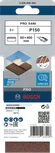 Lixa de cinta Bosch PRO X440 60 x 400 mm P150, 3 unid.