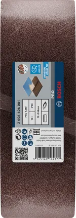 Lixa de cinta Bosch PRO X440 75x533 mm, embalagem de 60 unidades.