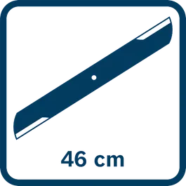  Diâmetro da lâmina do corta-relvas