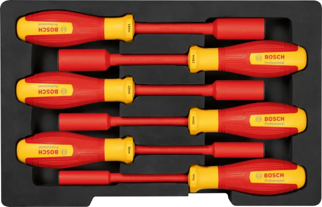 Conjunto de chaves de caixa VDE, 6 peças, Professional