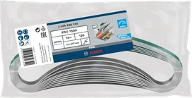 Lixa de cinta Bosch PRO Y580 13 x 457 mm G120, embalagem de 10 unidades.