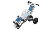 Carrinho de acessórios do sistema Bosch GHT 130 com pega e rodas.