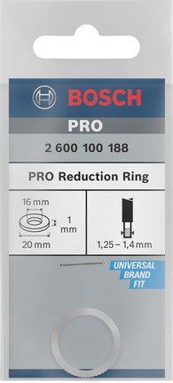 Anel de redução Bosch PRO 20×1×16 mm.