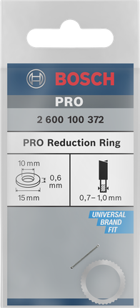 Anel de redução Bosch PRO 15×0,6×10 mm.