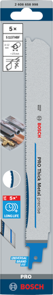 Embalagem com lâminas de serra bimetálicas Bosch PRO Thick Metal Precise S1137HBF.