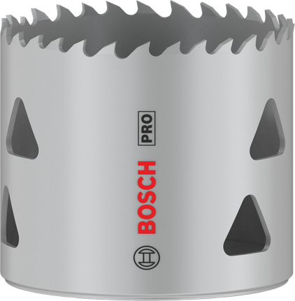 Serra copo multimaterial Bosch PRO de 56 mm com rebordo roscado.
