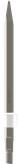 Cinzel Bosch PRO HEX 19-4C pontiagudo com haste sextavada de 400 mm.
