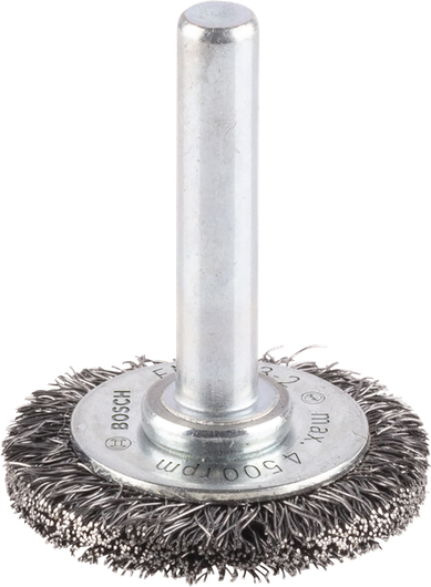 Roda de arame Bosch PRO Metal Clean, haste reta de 30 mm.
