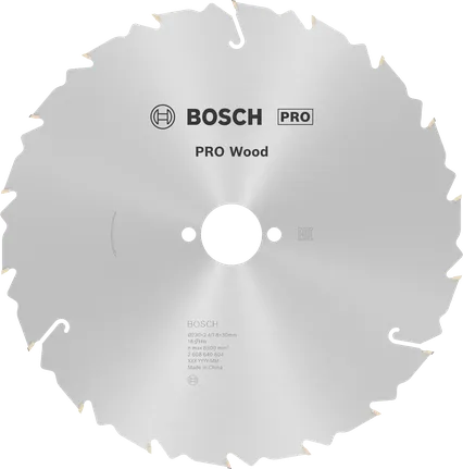 Lâmina de serra circular Bosch PRO Wood 230 mm para madeira.