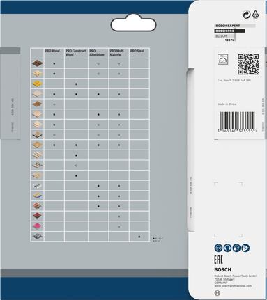 Lâmina de serra circular Bosch PRO Wood 160 x 2,6 x 20 mm T12.