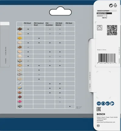 Lâmina de serra circular Bosch PRO Multi Material 130 x 2 x 20 mm.