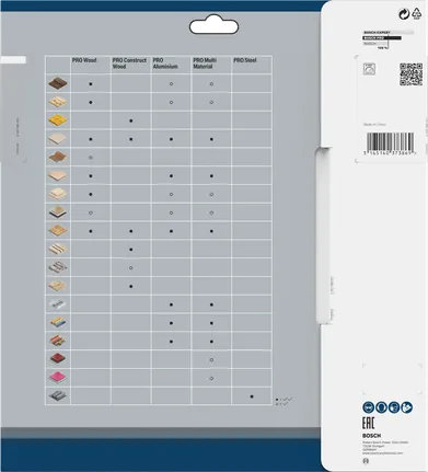 Lâmina de serra circular Bosch PRO Multi Material 260 x 3,2 x 30 mm.