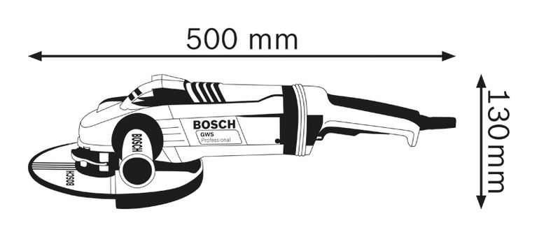 Dimensões da rebarbadora.