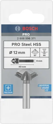 Broca de escarear Bosch PRO Steel HSS 12 mm 40 mm M6.