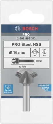 Broca de escarear Bosch PRO Steel HSS 16 mm.