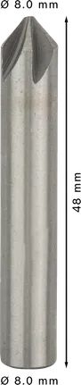 Broca de escarear Bosch PRO Steel HSS 8x48 mm para M4.