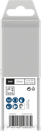 Lâminas de serra tico-tico Bosch PRO Multi Material T345XF 132 mm.