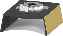 Lixadora de perfil Bosch PRO AUZ 70 G, acessório de 70 x 65 mm.