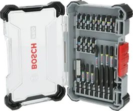 Conjunto de pontas para chave de fendas de impacto Bosch PRO, 20 peças em estojo.