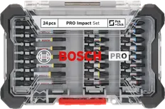 Conjunto de 24 pontas para chave de fendas de impacto Bosch PRO.